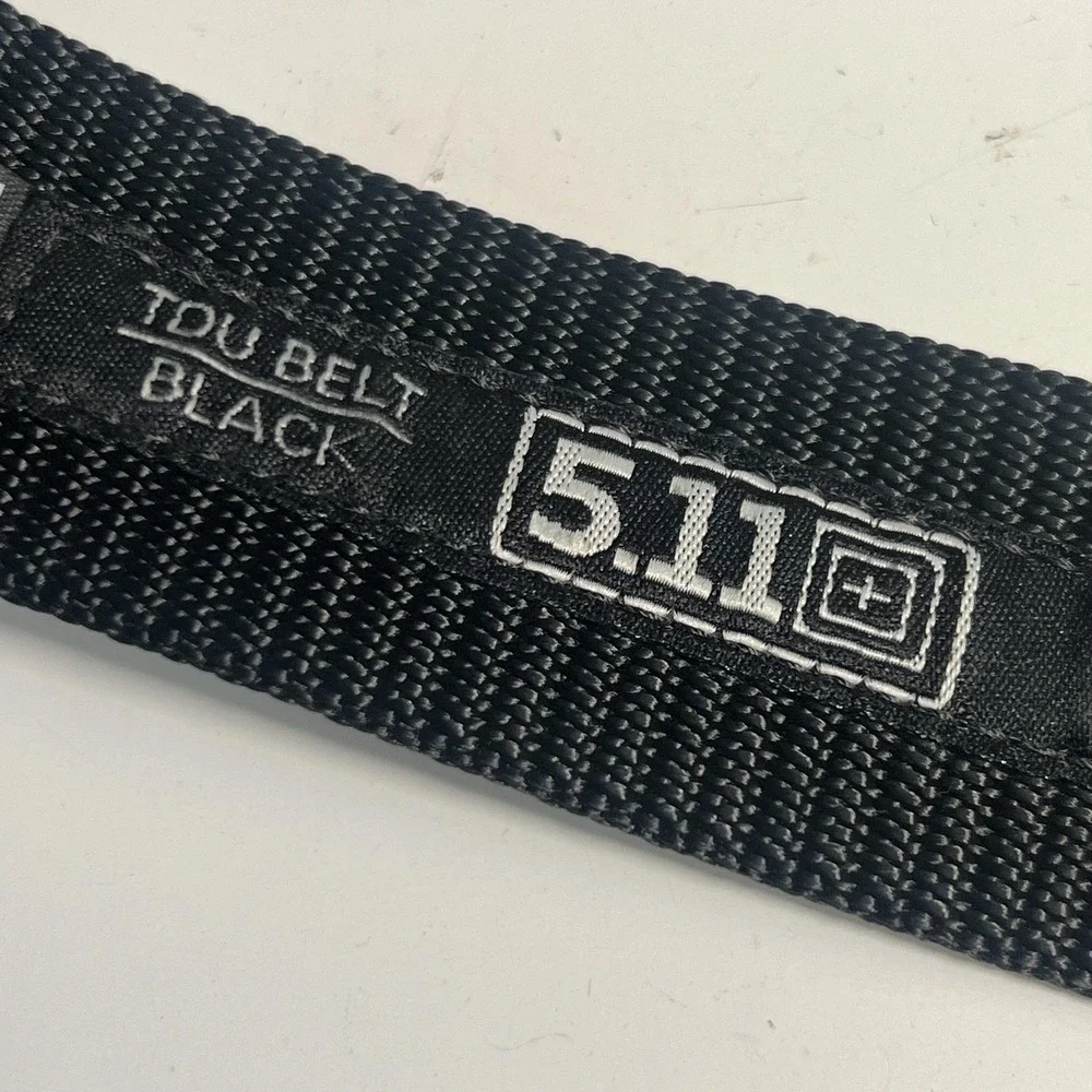 5.11 Belt Mens Medium 32-34 Black Nylon TDU Tactical Duty Webbing 59551